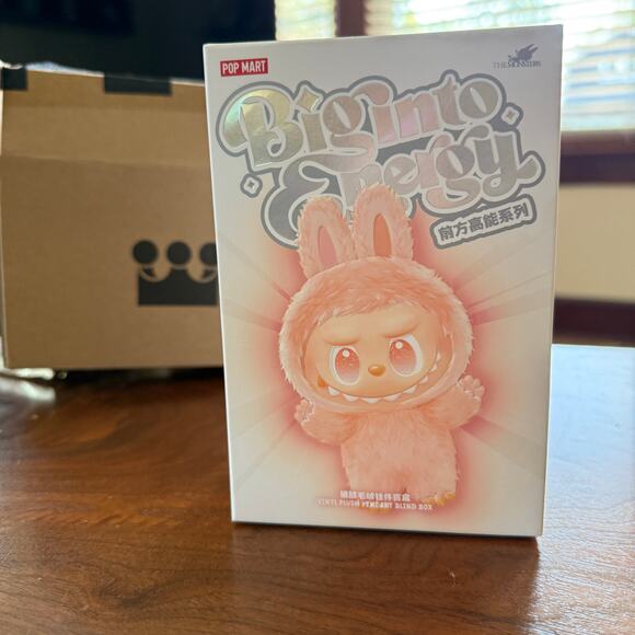 The Monsters Labubu Big Into Energy Sealed Box Popmart Authentic Serenity Plush - Picture 1 of 6